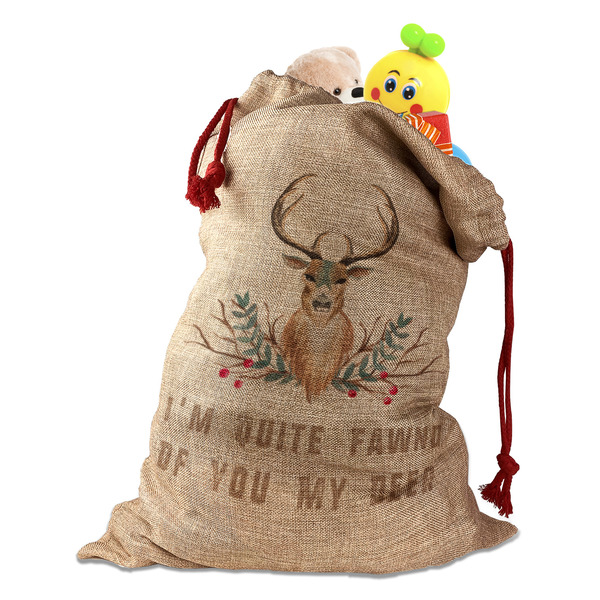 Custom Deer Santa Sack (Personalized)