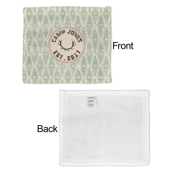 Deer Security Blanket - Front & White Back View