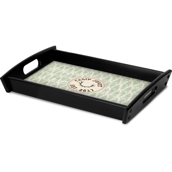 Deer Serving Tray Black - Corner