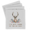 Deer Absorbent Stone Coasters - Set of 4 (Personalized)