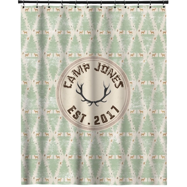 Custom Deer Extra Long Shower Curtain - 70"x84" (Personalized)