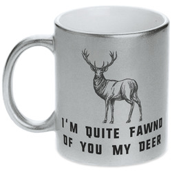 Deer Metallic Silver Mug (Personalized)