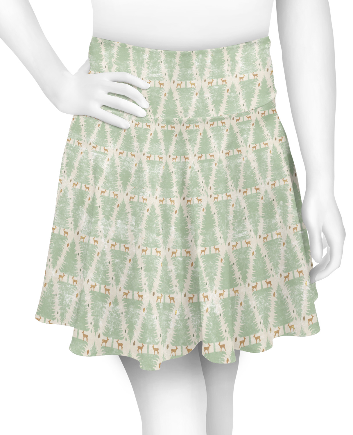 Deer Skater Skirt - 2X Large (Personalized) - YouCustomizeIt