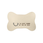 Deer Bone Shaped Dog Food Mat (Small) (Personalized)