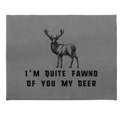 Deer Gift Boxes w/ Engraved Leather Lid (Personalized)