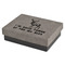 Deer Small Engraved Gift Box with Leather Lid - Front/Main