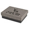 Deer Small Gift Box w/ Engraved Leather Lid (Personalized)