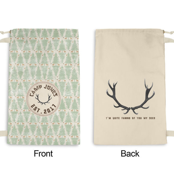 Deer Small Laundry Bag - Front & Back View