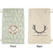 Deer Small Laundry Bag - Front & Back View