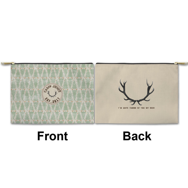 Deer Small Zipper Pouch Approval (Front and Back)