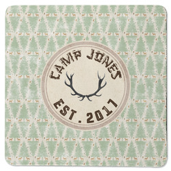 Deer Square Rubber Backed Coaster (Personalized)