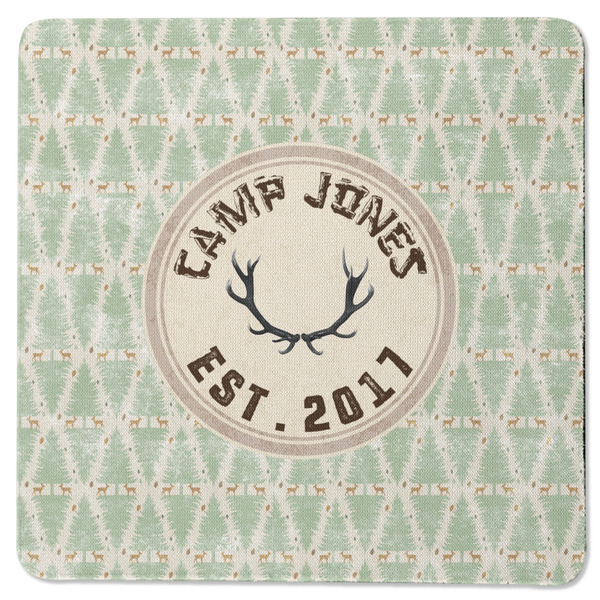 Deer Square Coaster Rubber Back - Single