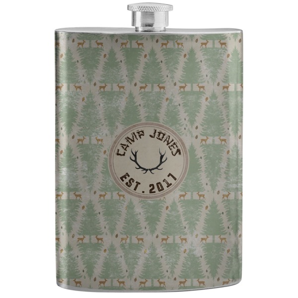 Custom Deer Stainless Steel Flask (Personalized)