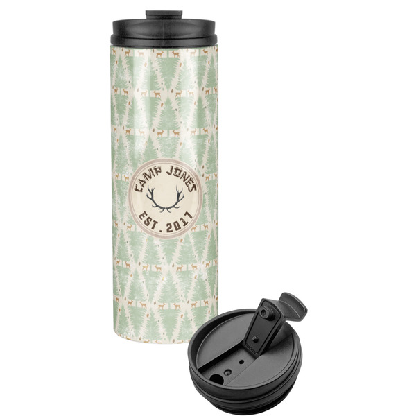 Custom Deer Stainless Steel Skinny Tumbler (Personalized)
