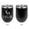 Deer Stainless Wine Tumblers - Black - Single Sided - Approval