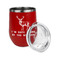 Deer Stainless Wine Tumblers - Red - Double Sided - Alt View