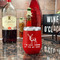 Deer Stainless Wine Tumblers - Red - Double Sided - In Context