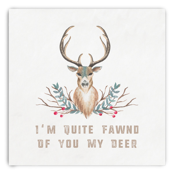 Custom Deer Paper Dinner Napkins (Personalized)