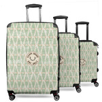 Deer 3 Piece Luggage Set - 20" Carry On, 24" Medium Checked, 28" Large Checked (Personalized)