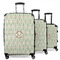Deer 3 Piece Luggage Set - 20" Carry On, 24" Medium Checked, 28" Large Checked (Personalized)