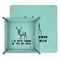 Deer Teal Faux Leather Valet Trays - PARENT MAIN