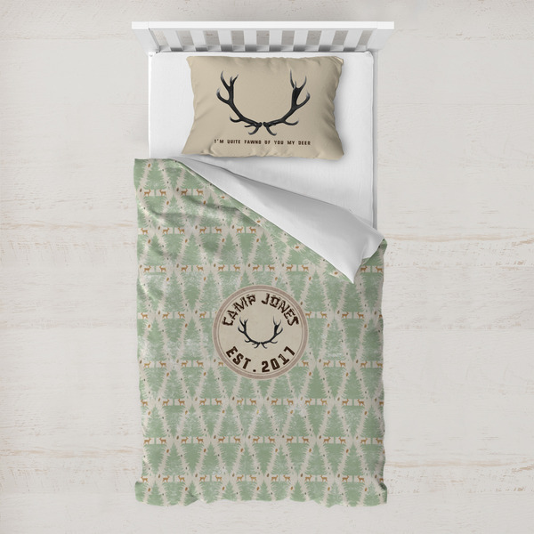 Custom Deer Toddler Bedding Set - With Pillowcase (Personalized)