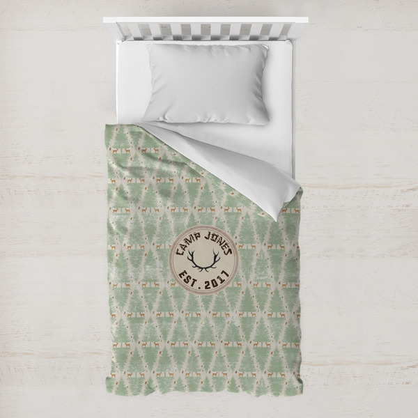 Custom Deer Toddler Duvet Cover w/ Name or Text