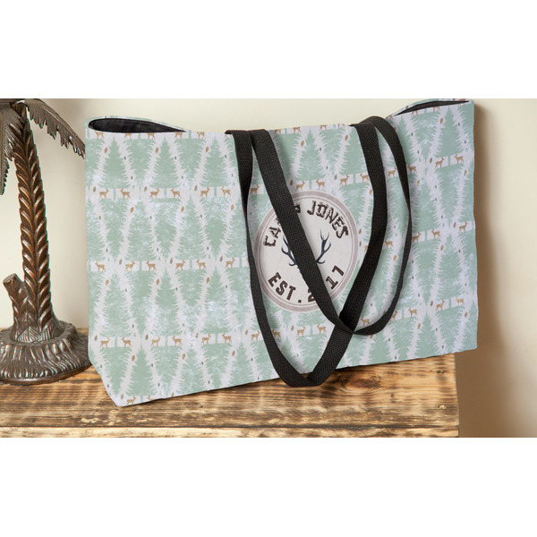 Deer Tote w/Black Handles - Lifestyle View