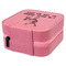 Deer Travel Jewelry Boxes - Leather - Pink - View from Rear