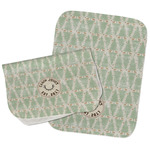 Deer Burp Cloths - Fleece - Set of 2 w/ Name or Text