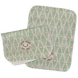 Deer Burp Cloths - Fleece - Set of 2 w/ Name or Text