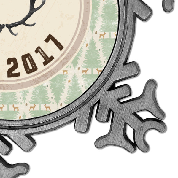 Deer Vintage Snowflake - Detail