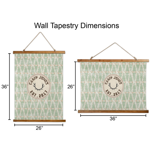 Deer Wall Hanging Tapestries - Parent/Sizing