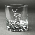 Deer Whiskey Glass (Single) (Personalized)
