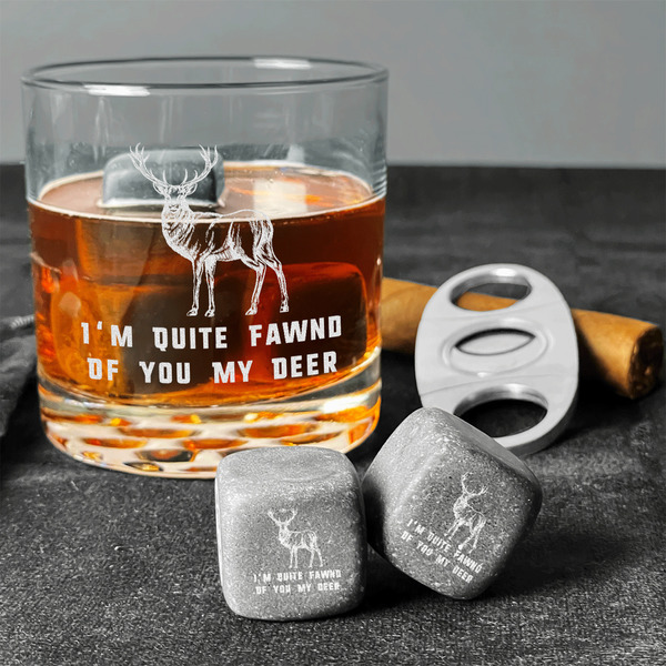 Deer Whiskey Stones - Set of 9 - In Context