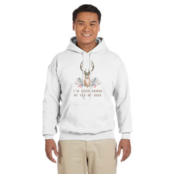 Deer Hoodie - White (Personalized)