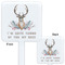 Deer White Plastic Stir Stick - Double Sided - Approval