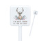 Deer Square Plastic Stir Sticks (Personalized)