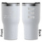 Deer White RTIC Tumbler - Front and Back