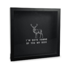 Deer Wine Cork Shadow Box - 12in x 12in (Personalized)