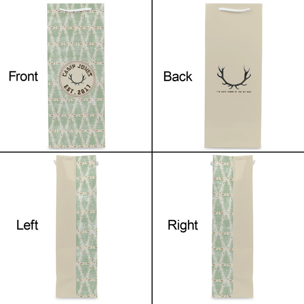 Deer Wine Gift Bag - Matte - Approval