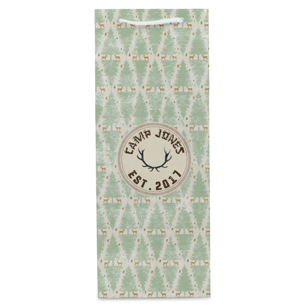 Deer Wine Gift Bag - Matte - Front