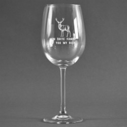 Deer Wine Glass - Engraved (Personalized)