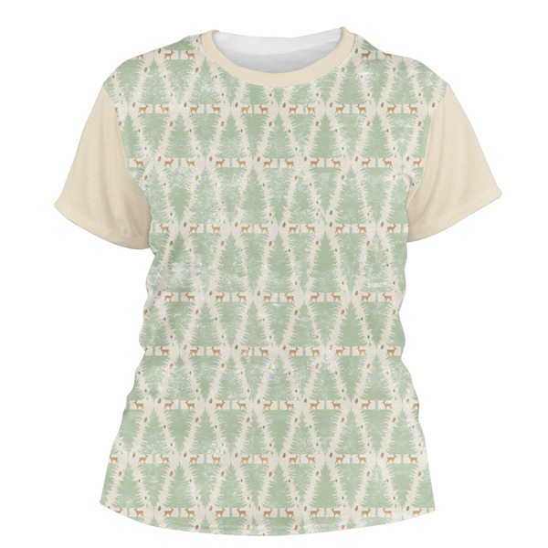 Custom Deer Women's Crew T-Shirt - 2X Large