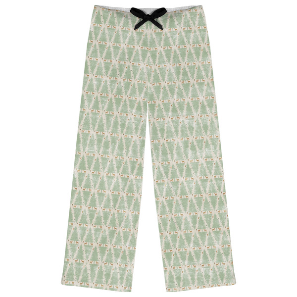 Custom Deer Womens Pajama Pants - XS