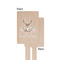 Deer Wooden 6.25" Stir Stick - Rectangular - Single - Front & Back
