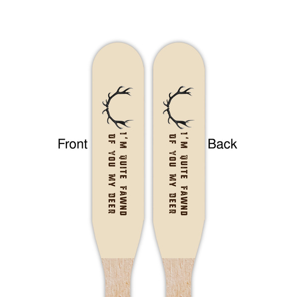 Deer Wooden Food Pick - Paddle - Double Sided - Front & Back
