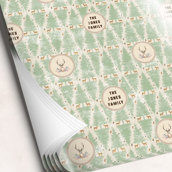 Custom Deer Wrapping Paper Sheets (Personalized)