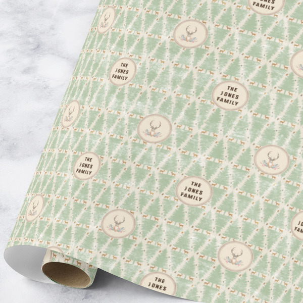 Custom Deer Wrapping Paper Roll - Large (Personalized)