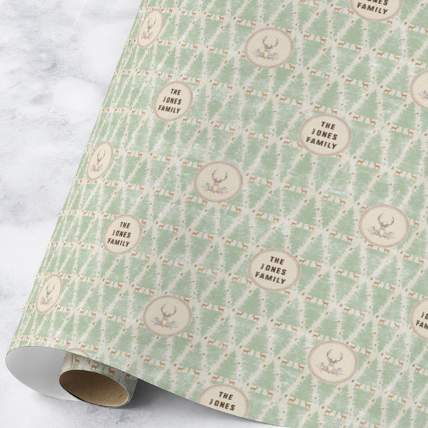 Custom Deer Wrapping Paper Roll - Large - Matte (Personalized)